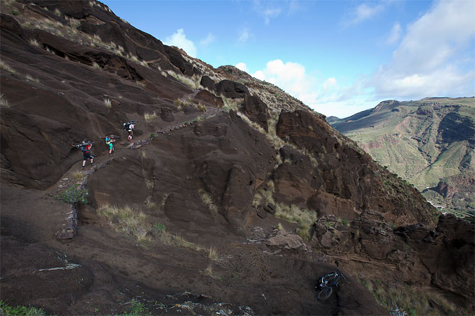 Trails vulkanischen Ursprungs